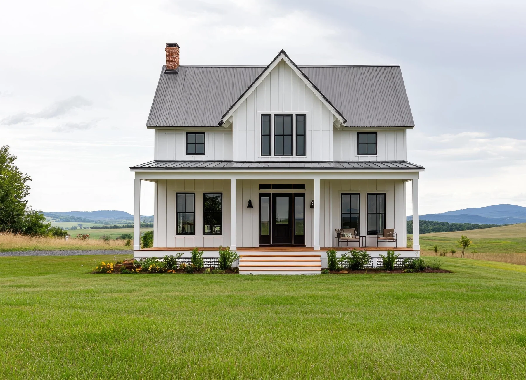 Modern Southern farmhouse representing Chelsea, Alabama