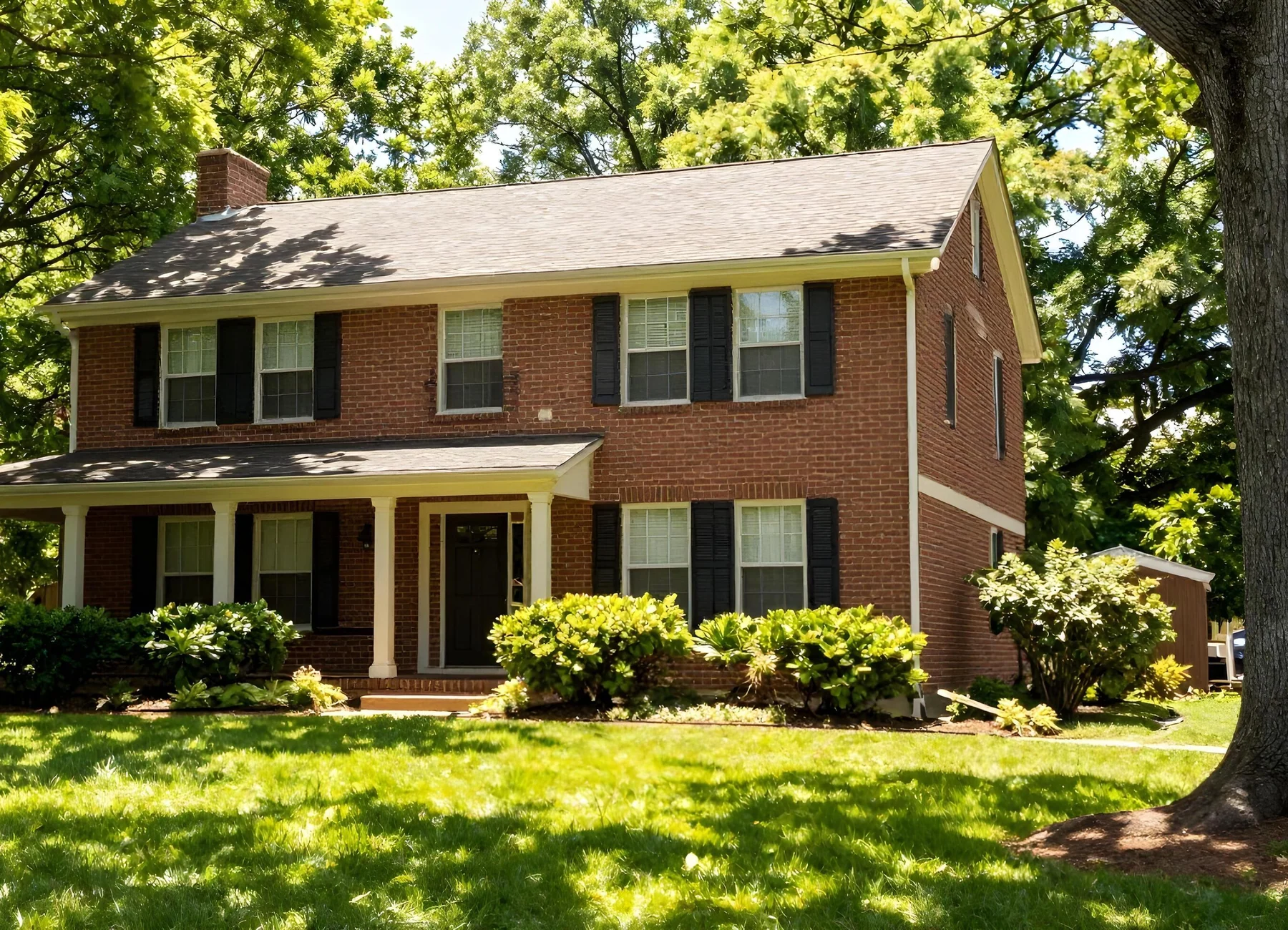 Brick Colonial home representing Trussville, Alabama